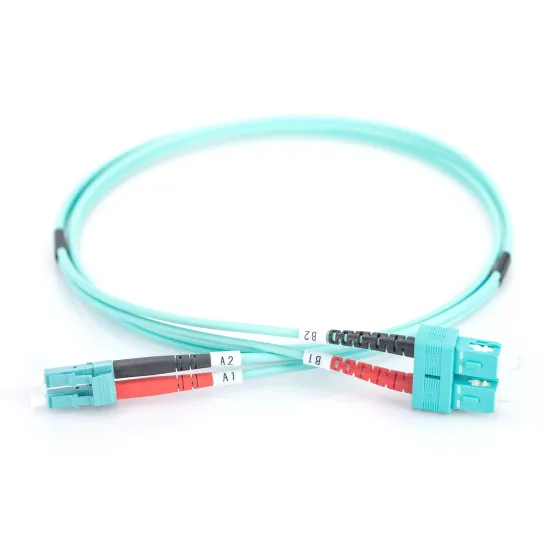 Digitus Opticki patch kabl, multimode, duplex, 3 m, OM3, LC/SC, plavi