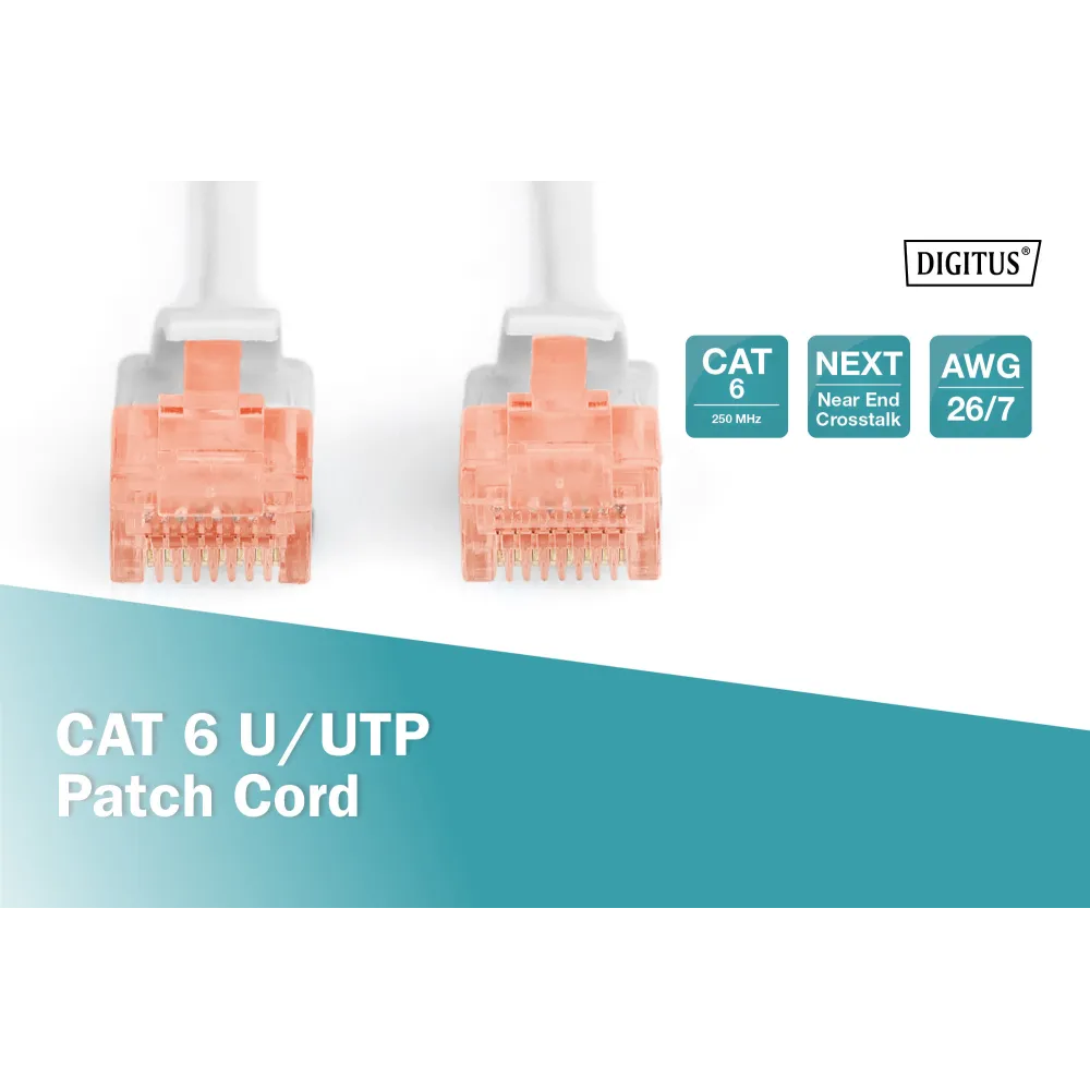 Digitus Kabl UTP patch CAT6 5m sivi