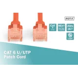 Digitus Kabl UTP patch CAT6 5m crveni