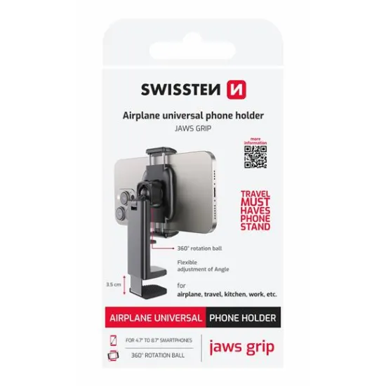 Swissten Holder universal AIRPLANE Jaws Grip