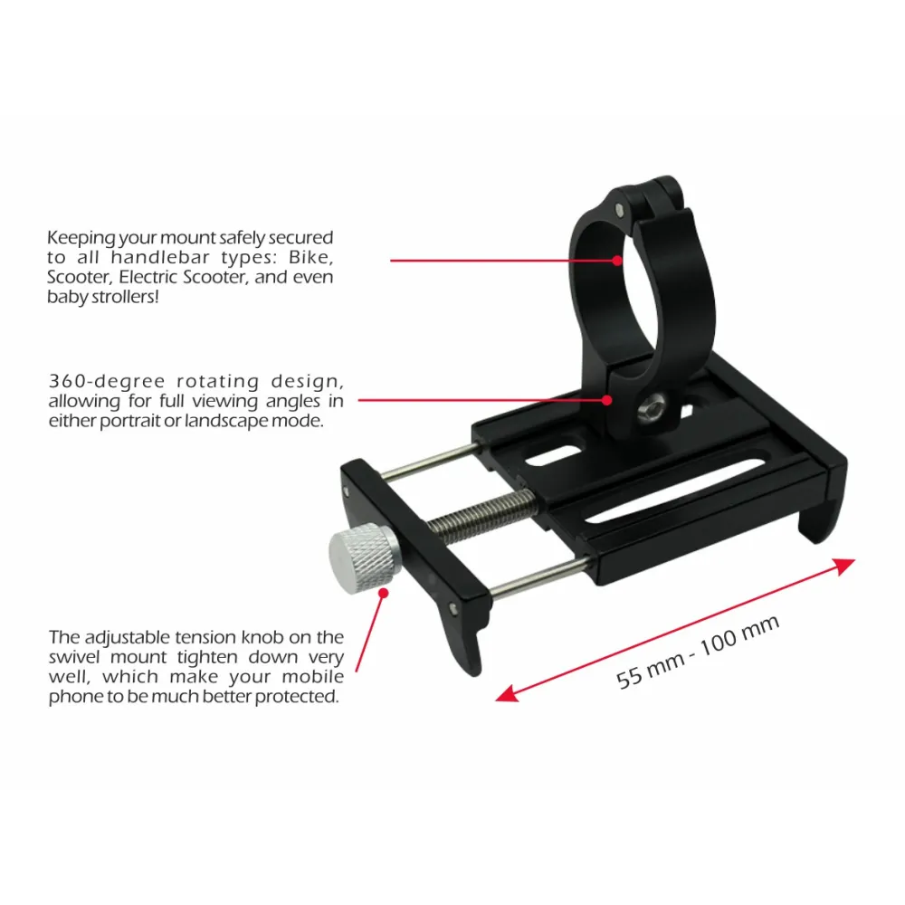 Swissten Bike Holder Aluminium BC2