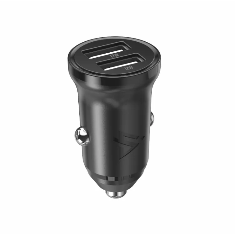 iPEAX Car Charger CL-02, 4.8A, 2x USB-A BLACK