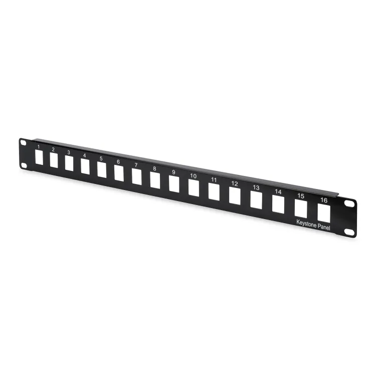 Digitus Patch panel prazni, 16-port unshielded, 1U, crni