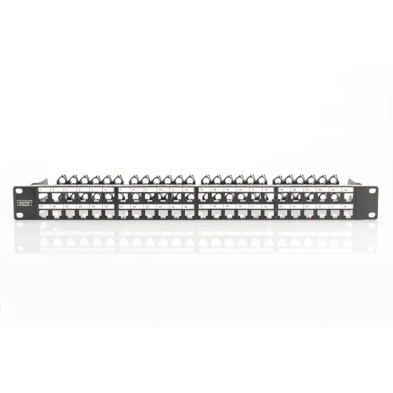 Digitus Patch panel prazni, 48-port shielded, high density, 1U, crni