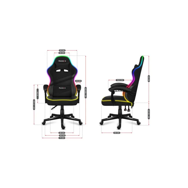 Huzaro Gaming stolica HZ Force 4.4 RGB Black