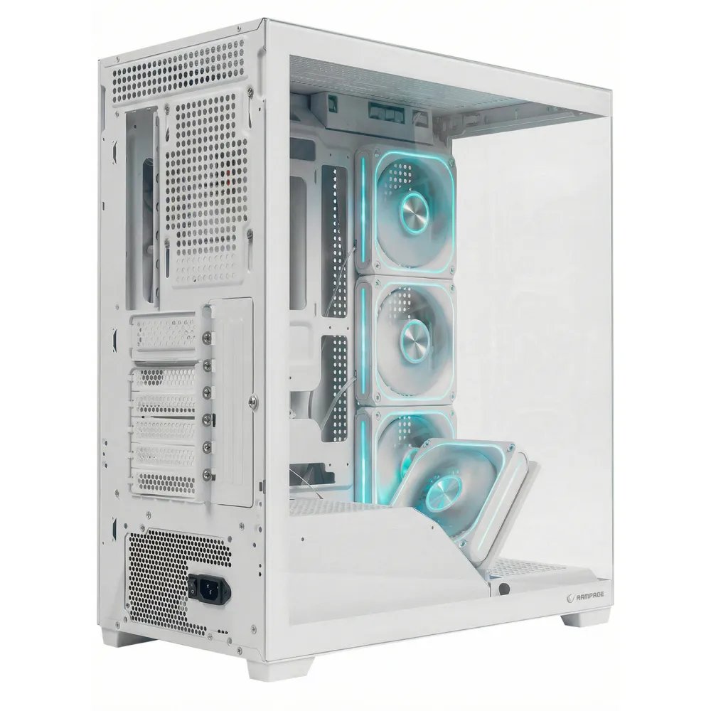 Rampage Case SYLON 5x120 ARGB 750W 80+ Bronze White