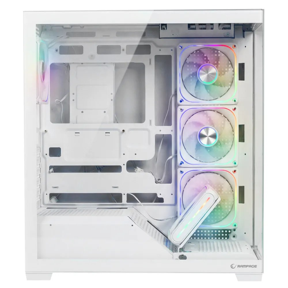 Rampage Case SYLON 5x120 ARGB 750W 80+ Bronze White