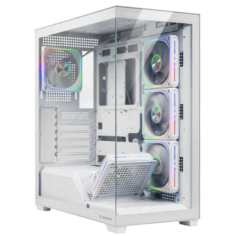 Rampage Case SYLON 5x120 ARGB 750W 80+ Bronze White