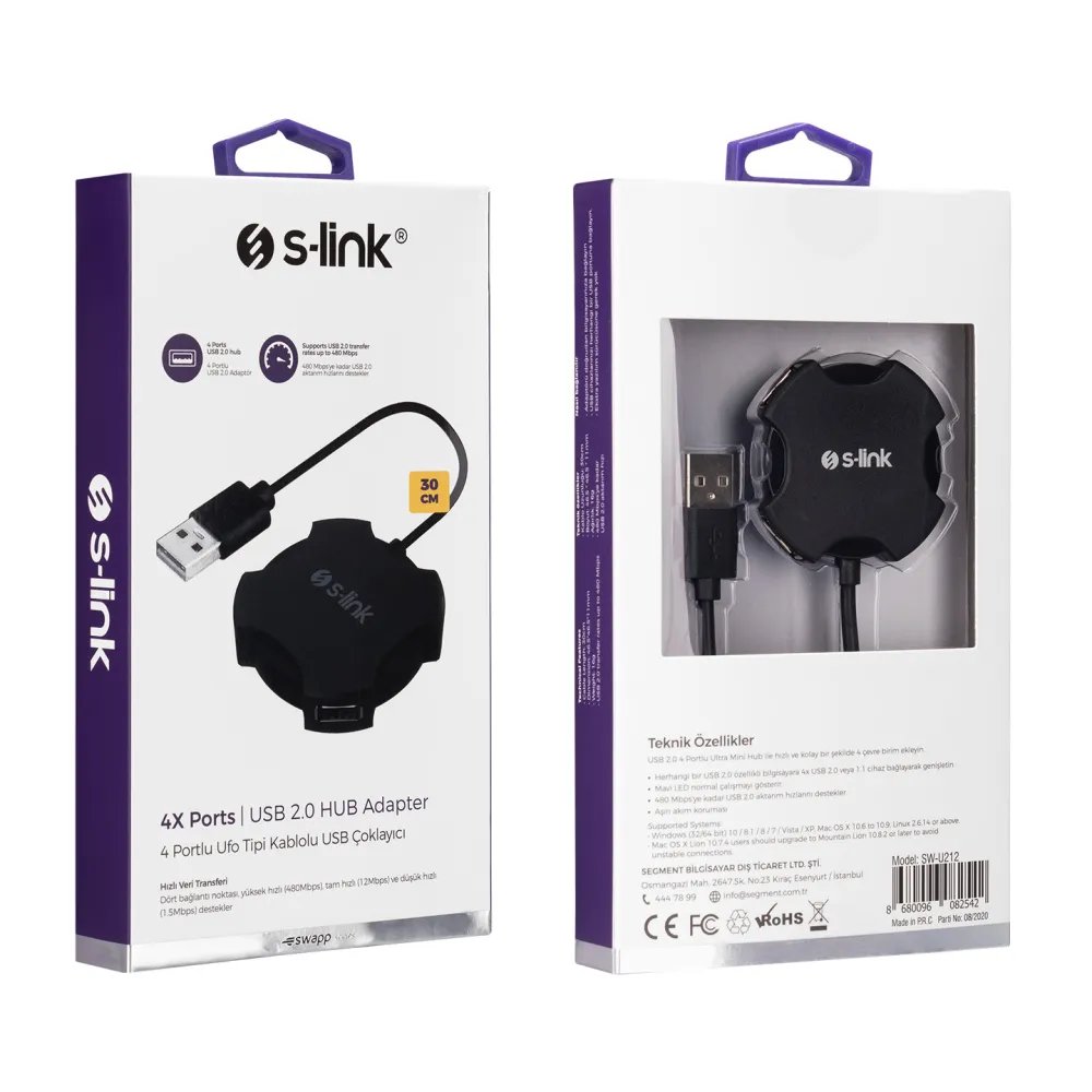 S-Link HUB SW-U212 4x USB 2.0