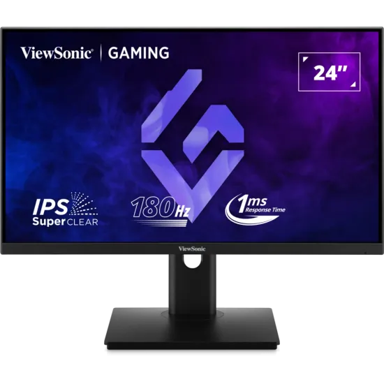 ViewSonic Monitor 24 XG24G1, 1920×1080 (FHD), IPS panel, 180Hz, 1 ms (MPRT), 1000:1, 300 cd/m², Adaptive Sync (FreeSync Premium)