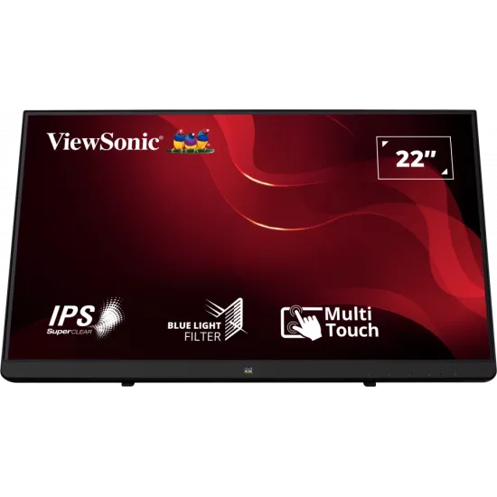 ViewSonic Monitor 22 TD2230, 1920×1080 (FHD), IPS panel, 60Hz, 14 ms, 1000:1, 250 cd/m², touch ekran, HDMI + VGA + DisplayPort,