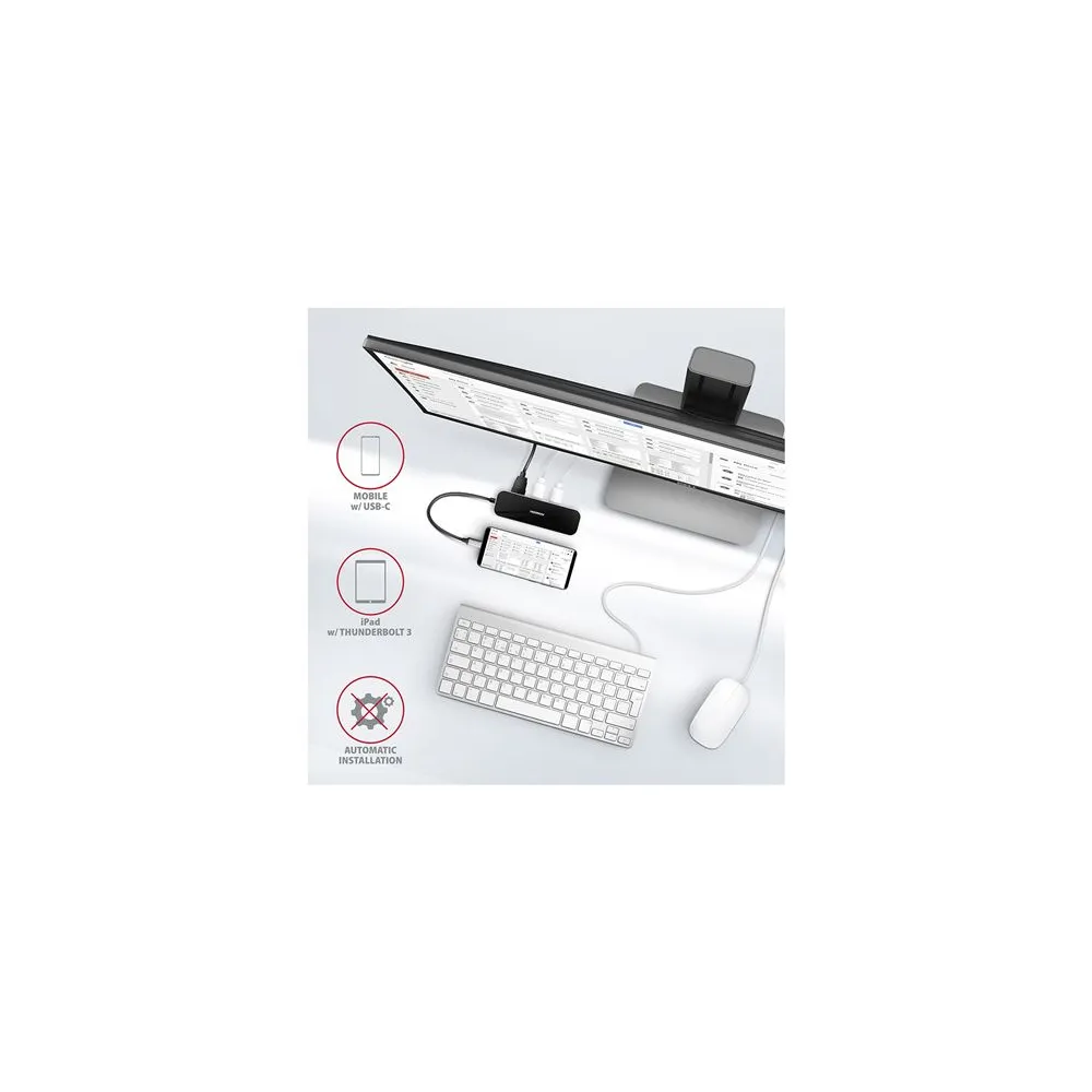USB HUB SS USB-C 6IN1 HMC-6GL, AXA