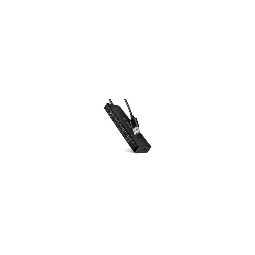 USB HUB 4 x USB 3.2 Gen1, USB-AM, 19cm, USB-C power IN, Axagon HUE-C1A