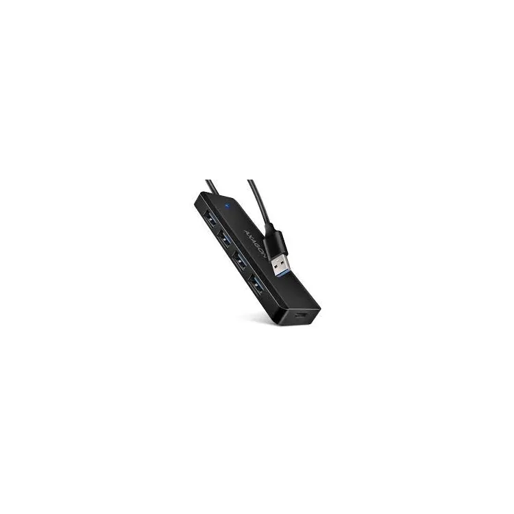 USB HUB 4 x USB 3.2 Gen1, USB-AM, 19cm, USB-C power IN, Axagon HUE-C1A