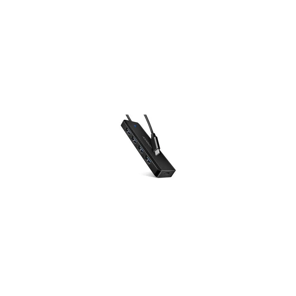 USB HUB 4 x USB 3.2 Gen1, USB-CM, 19cm, USB-C power IN, Axagon HUE-C1C
