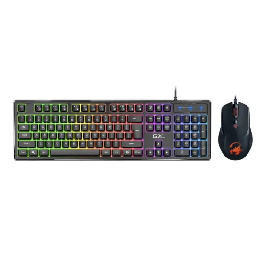 Scorpion KM-GX6 Gaming RGB USB US crna tastatura + miš