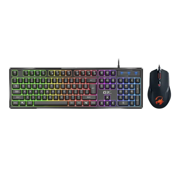 Scorpion KM-GX6 Gaming RGB USB US crna tastatura + miš