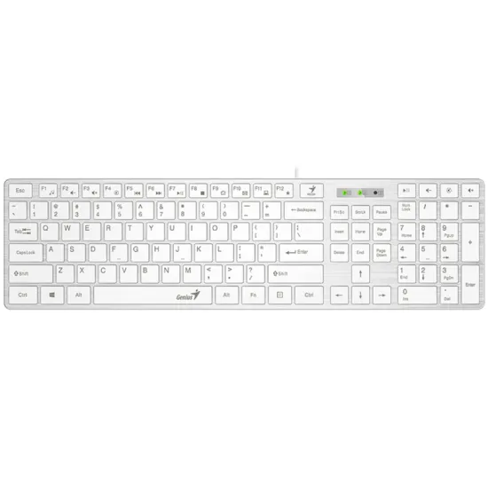 SlimStar 126 USB US bela tastatura