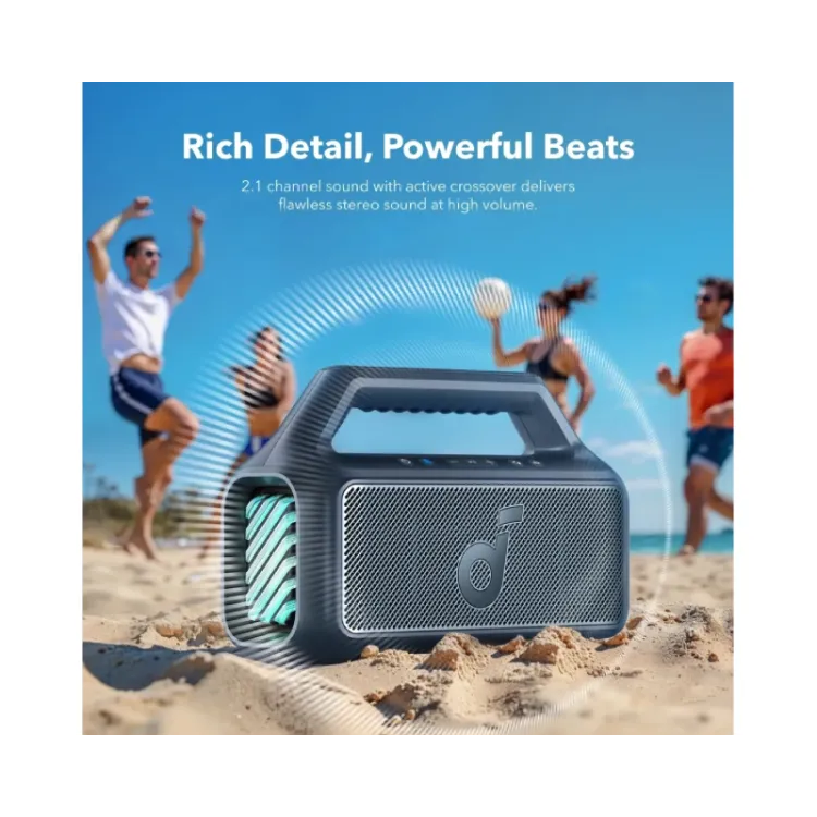 Soundcore Boom 2 80W 2.1 prenosivi bluetooth IPX7 zvučnik crni