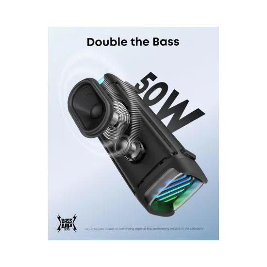 Soundcore Boom 3i 50W prenosni bluetooth IP68 zvučnik crni