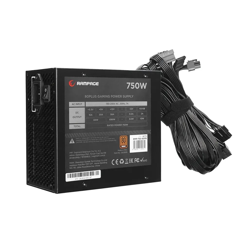 Rampage Napajanje RMP-750-80PB 750W 80+ Bronze