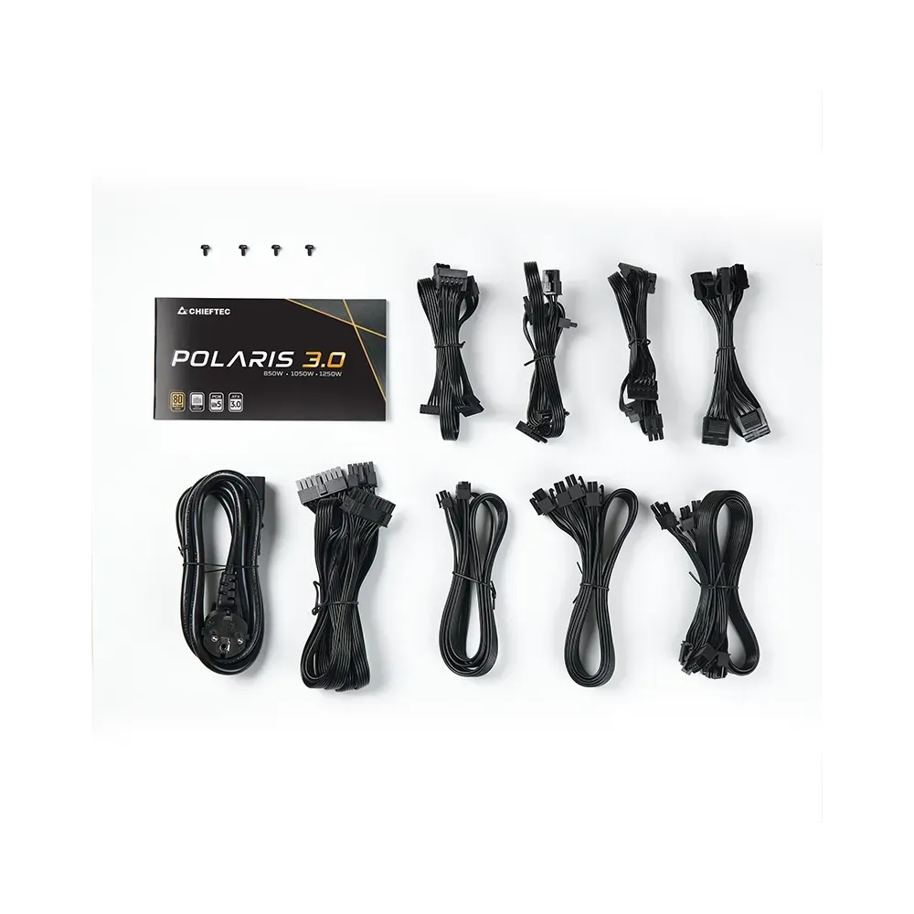 Chieftec Napajanje PPS-1250FC-A3 POLARIS 3.0 SERIES 1250W Full Modular 80+ Gold GEN5
