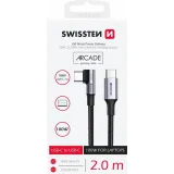 Swissten Kabl Arcade Gaming Type-C To Type-C 100W USB 2m - Black