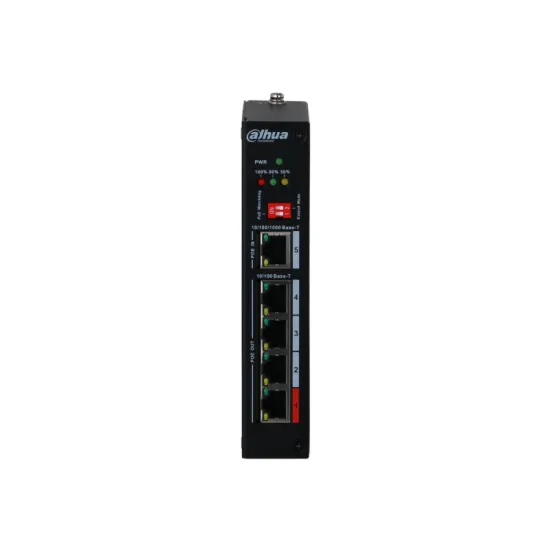 PFT1500 5-Port PoE Extender with 4-Port PoE Out and 1-Port PoE In