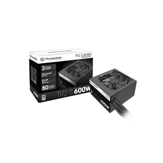 THERMALTAKE PSU TR2 S 600W, Ultra Quiet 120mm Fan, 80 PLUS, ATX, Active PFC, PCI-E 6+2pin x 2