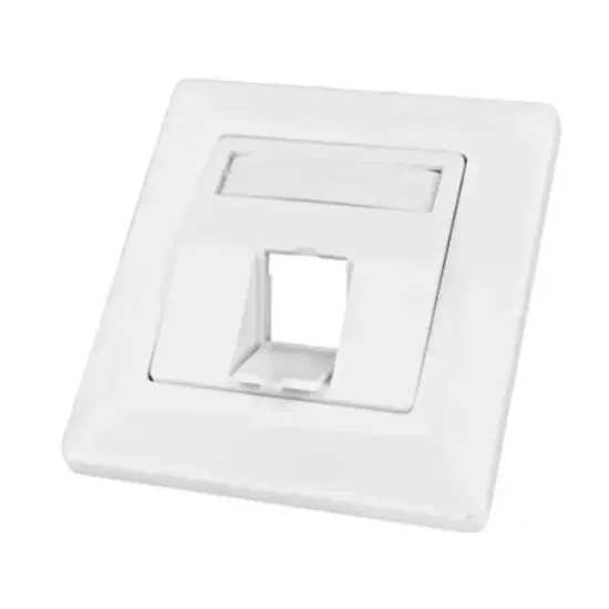 Schrack TOOLLESS LINE-Utičnica za 1 modul, kosa, 80x80mm