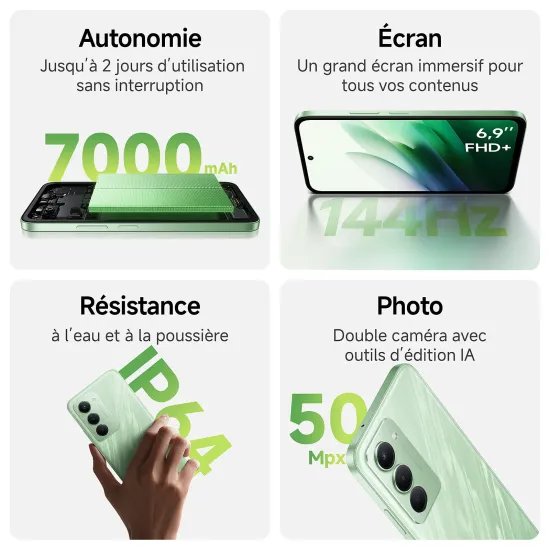 XIAOMI Redmi 15 5G 4GB/128GB, zelena