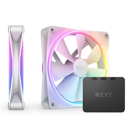 F140 RGB Duo Twin Pack 140mm ventilator beli (RF-D14DF-W1)
