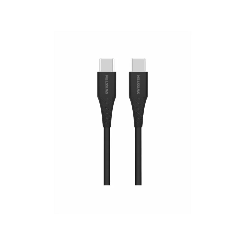 Swissten DATA CABLE TPE USB-C/USB-C POWER DELIVERY 5A (100W) 2,5 M BLACK