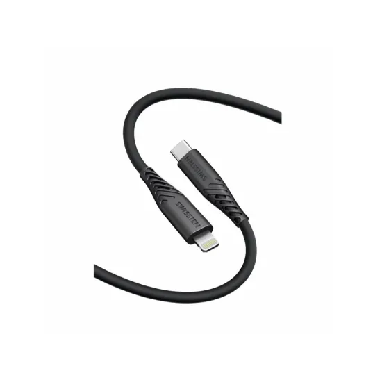 Swissten DATA CABLE SOFT SILICONE USB-C / LIGHTNING 0,4 M BLACK