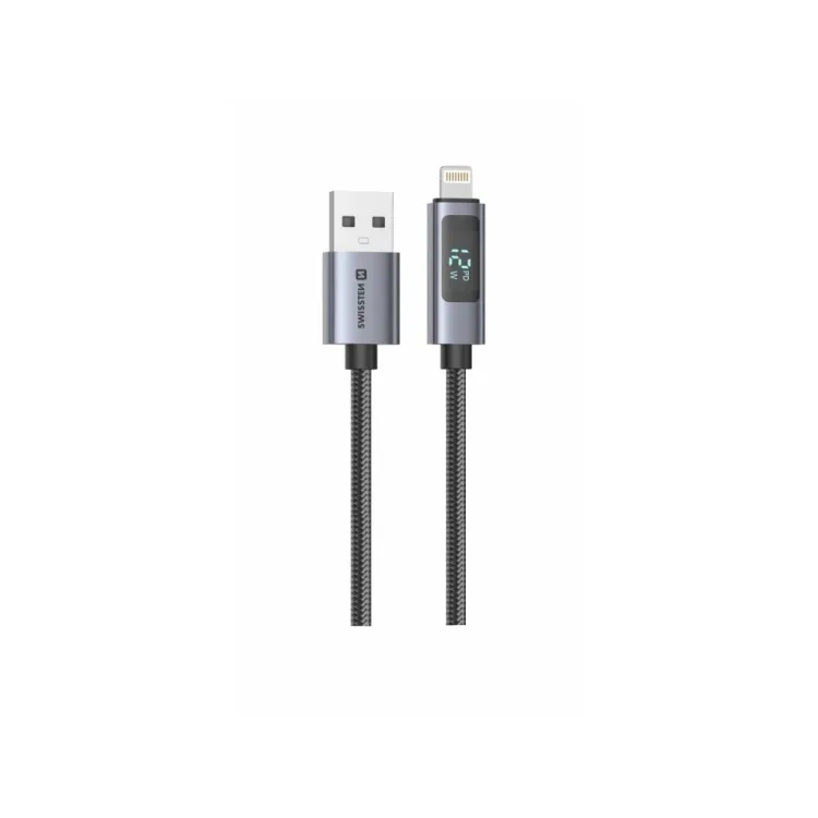 Swissten LCD CABLE USB-A / LIGHTNING 1,5 M
