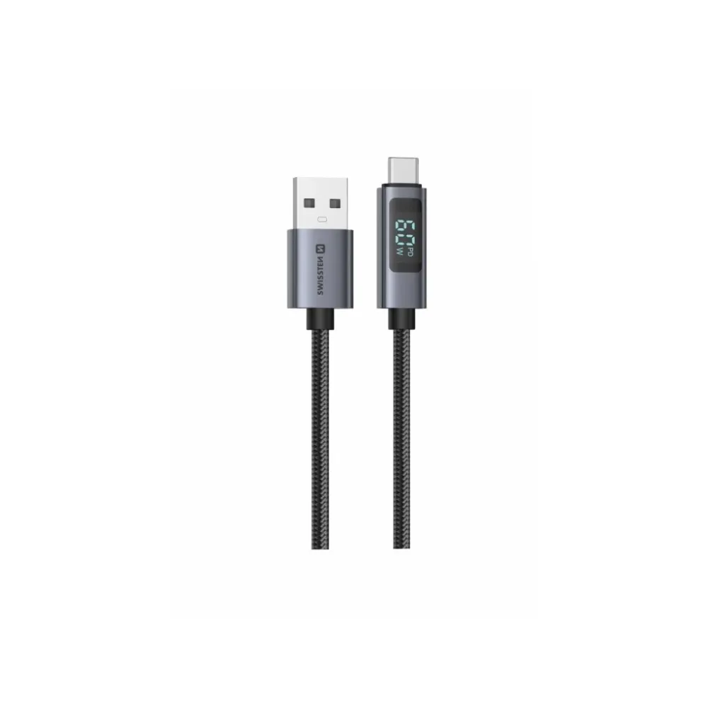 Swissten LCD CABLE USB-A / USB-C 1,5 M