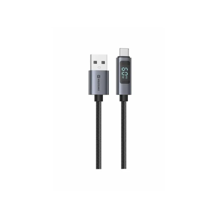 Swissten LCD CABLE USB-A / USB-C 1,5 M