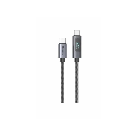 Swissten LCD CABLE USB-C / USB-C 1 M