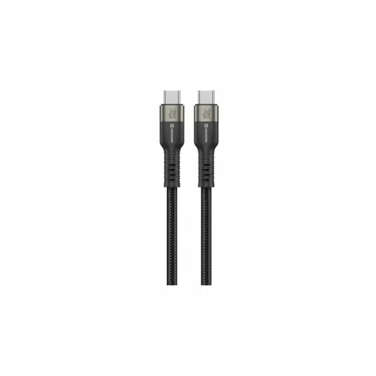 Swissten DATA VIDEO CABLE USB 4.0, USB-C 240W, 8K@60Hz, 40 Gb/s, TB3 & TB4, 0,5 M BLACK