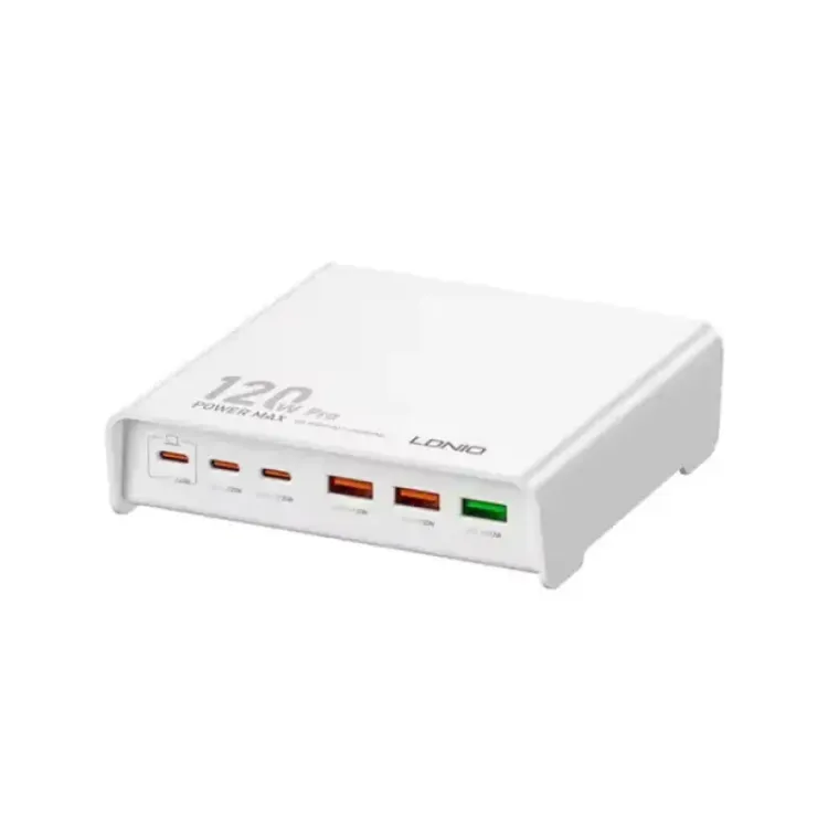 LDNIO Q605 120W 3* USB + 3* TIP C BIJELI