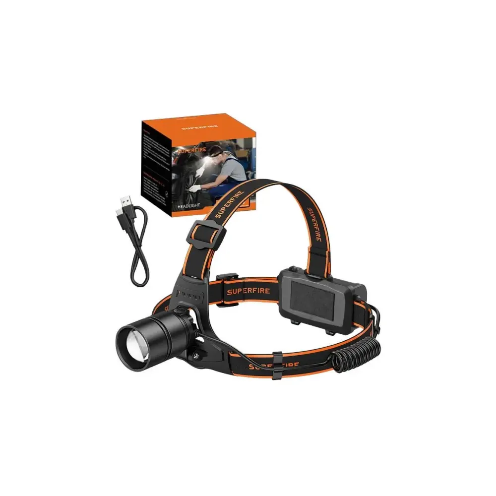 Superfire HL71 baterijska lampa 500Im USB-C
