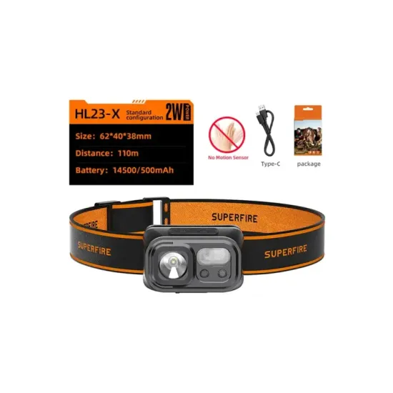 Superfire Headlamp HL23-X Superfire 116lm