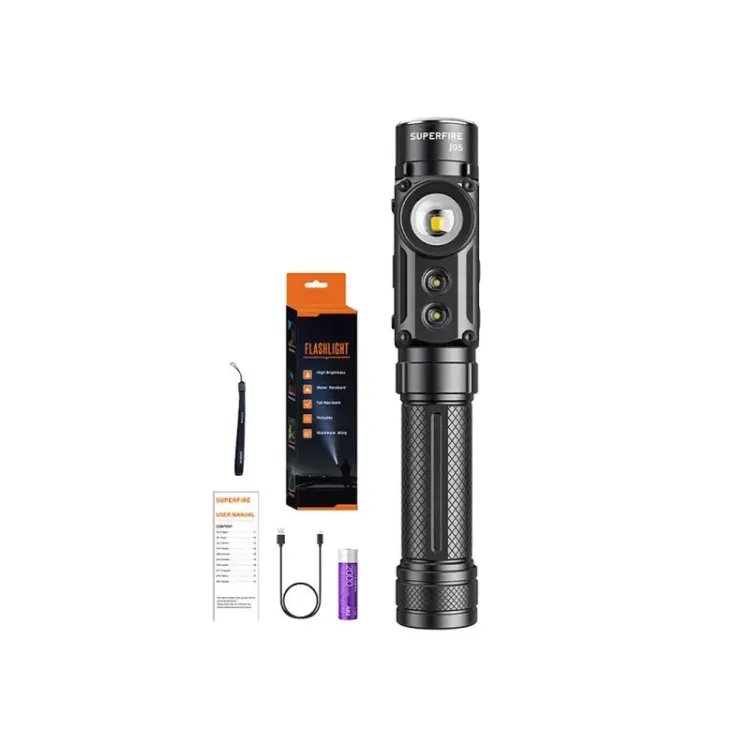Superfire J05 Flashlight Full Set