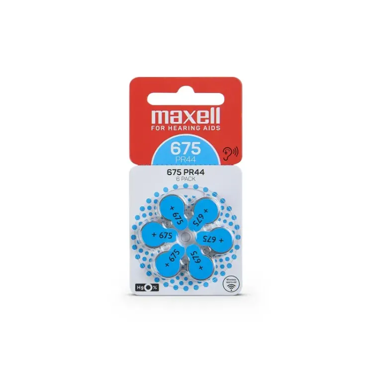 Maxell Battery PR44 675 1/6