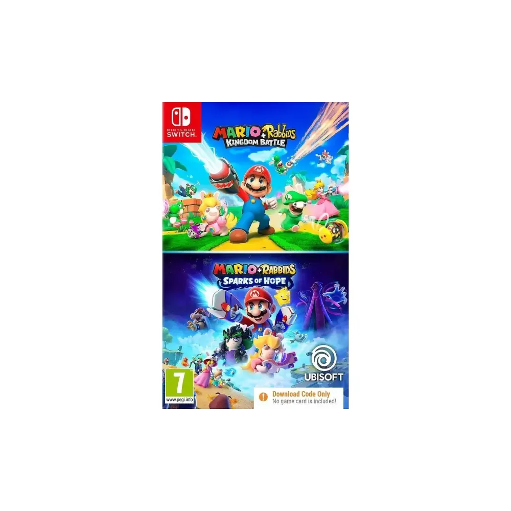 MARIO AND RABBIDS DOUBLE PACK CIB (KINGDOM BATTLE AND SPARKS OF HOPE) NSW