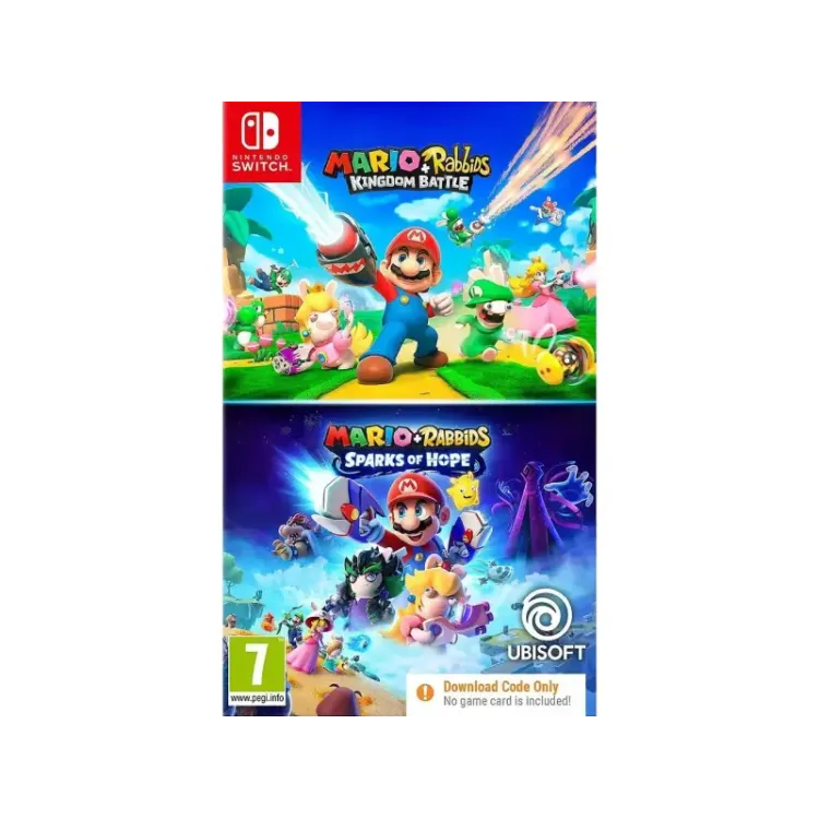 MARIO AND RABBIDS DOUBLE PACK CIB (KINGDOM BATTLE AND SPARKS OF HOPE) NSW