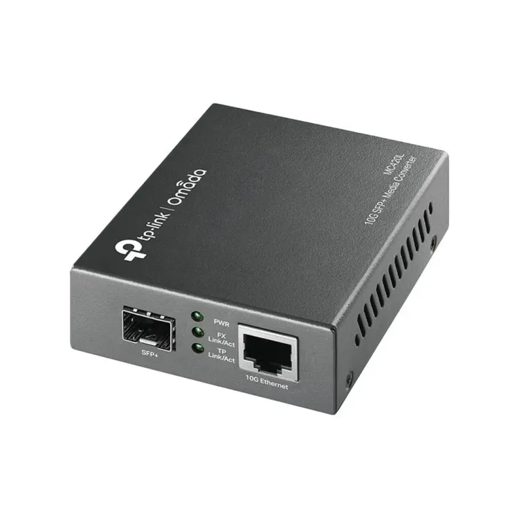 TP-LINK MC420L Omada 10G Multi-Gigabit SFP Media Converter, 1 1G/2.5G/5G/10Gbps RJ45 port, 1x SFP
