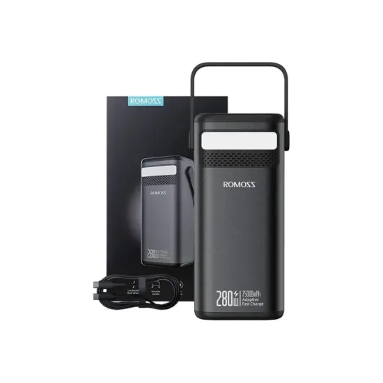 Romoss PMT75-DC Power Bank 75000mAh - 280W/240Wh - Crna