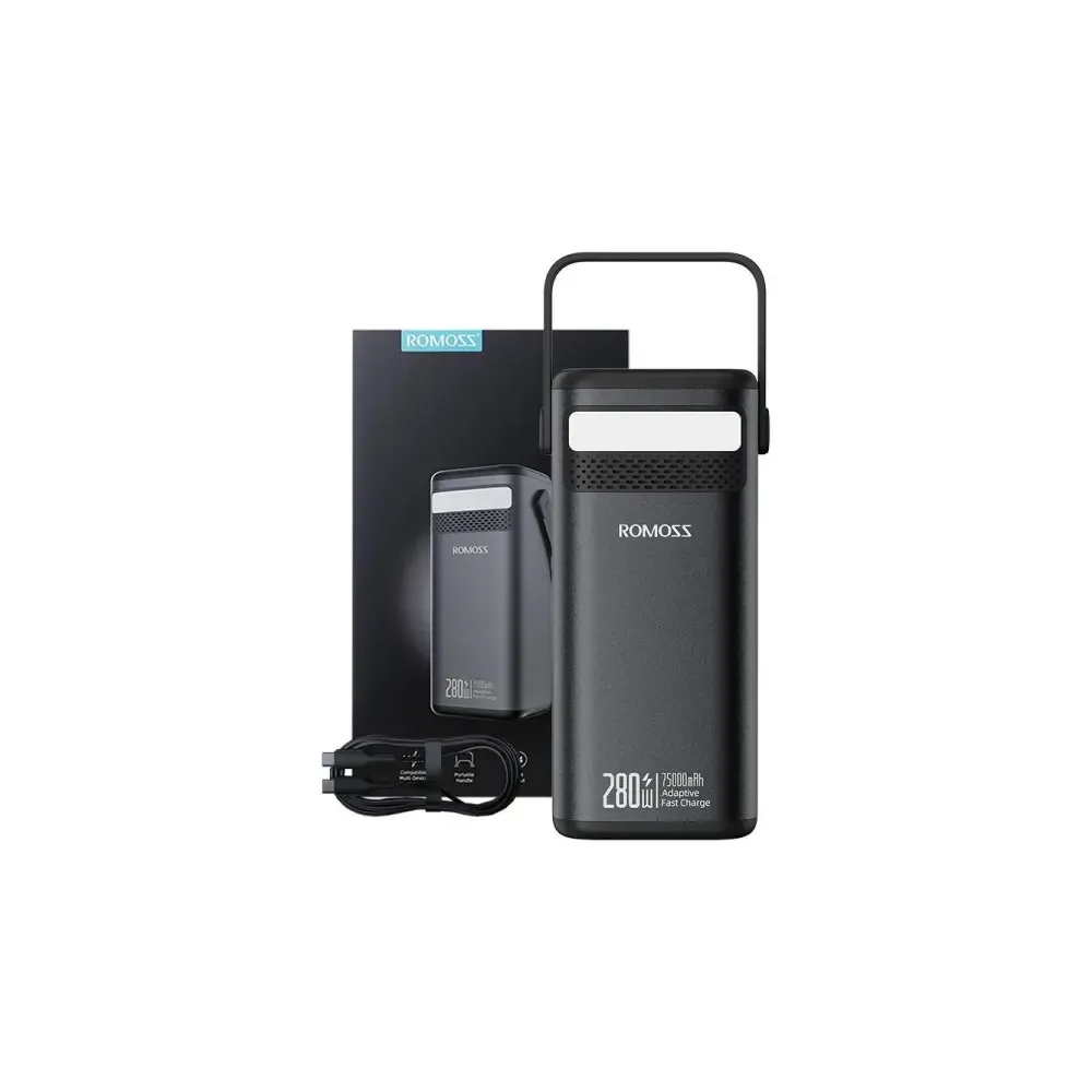 Romoss PMT75-DC Power Bank 75000mAh - 280W/240Wh - Crna