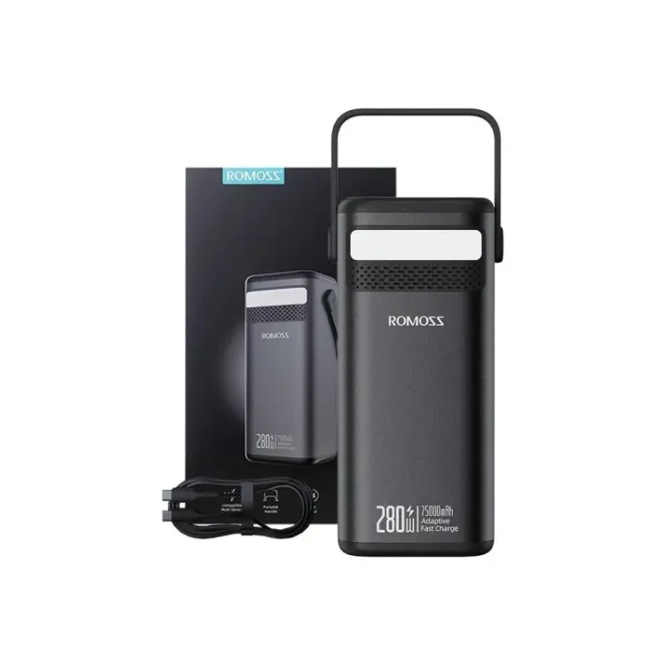 Romoss PMT75-DC Power Bank 75000mAh - 280W/240Wh - Crna